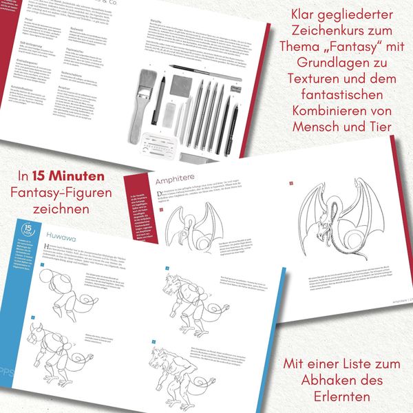 Produktbild: Die Kunst des Zeichnens 15 Minuten - Fantasy