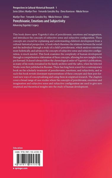 Produktbild: Perezhivanie, Emotions and Subjectivity