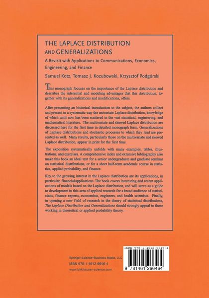 Produktbild: The Laplace Distribution and Generalizations