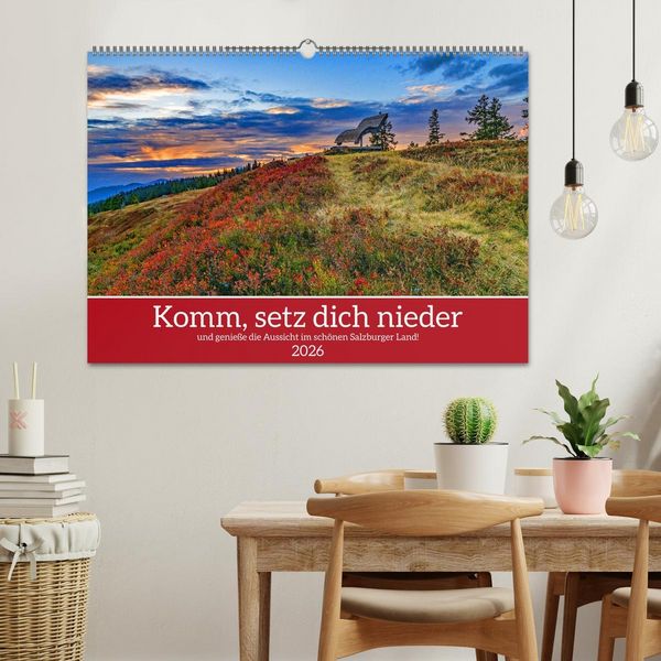 Produktbild: Komm, setz dich nieder (Wandkalender 2026 DIN A2 quer), CALVENDO Monatskalender