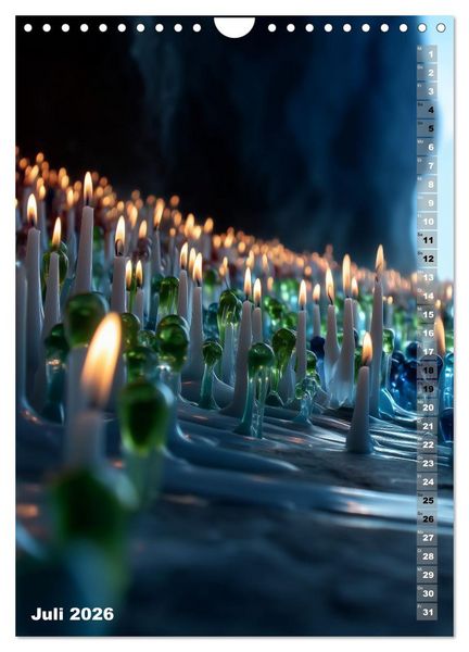 Produktbild: Kerzenwelt (Wandkalender 2026 DIN A4 hoch), CALVENDO Monatskalender