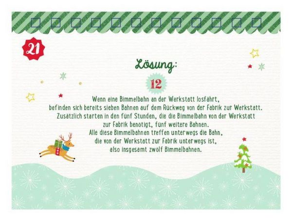 Produktbild: 24 knifflig-gute Weihnachtsr&auml;tsel