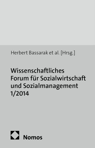 Produktbild: Wissenschaftliches Forum f&uuml;r Sozialwirtschaft und Sozialmanagement 1/2014