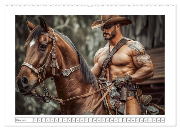 Produktbild: Im Bann des Cowboys (Wandkalender 2026 DIN A2 quer), CALVENDO Monatskalender