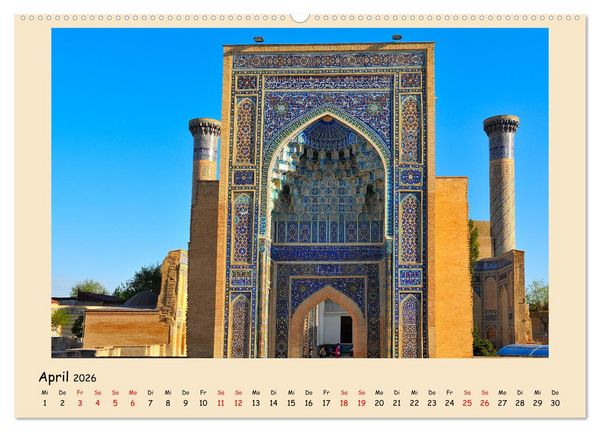 Produktbild: Usbekistan, Perlen der Seidenstra&szlig;e (Wandkalender 2026 DIN A2 quer), CALVENDO Monatskalender
