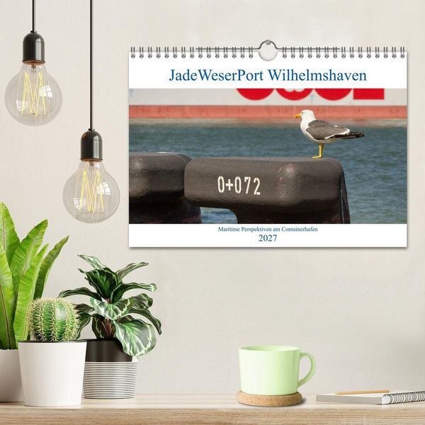 Produktbild: JadeWeserPort Wilhelmshaven &ndash; Maritime Perspektiven am Containerhafen (Wandkalender 2027 DIN A4 quer), CALVENDO Monatskalender