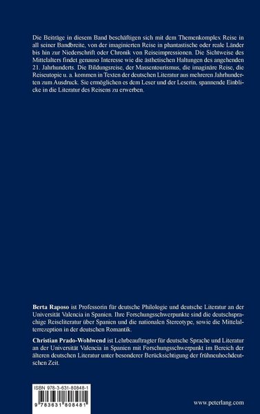 Produktbild: Reisen in der deutschen Literatur: Realit&auml;t und Phantasie