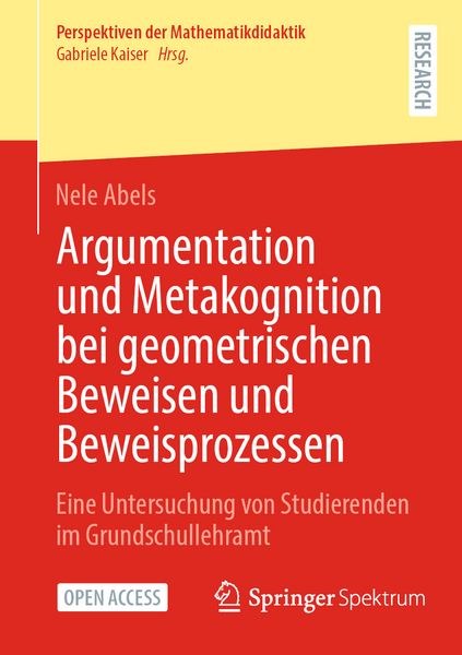 Produktbild: Argumentation und Metakognition bei geometrischen Beweisen und Beweisprozessen