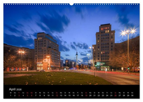 Produktbild: Die Blaue Stunde in Berlin (Wandkalender 2026 DIN A2 quer), CALVENDO Monatskalender
