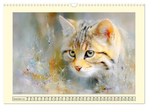 Produktbild: Wildkatzen. Europas scheue Waldbewohner (Wandkalender 2027 DIN A3 quer), CALVENDO Monatskalender