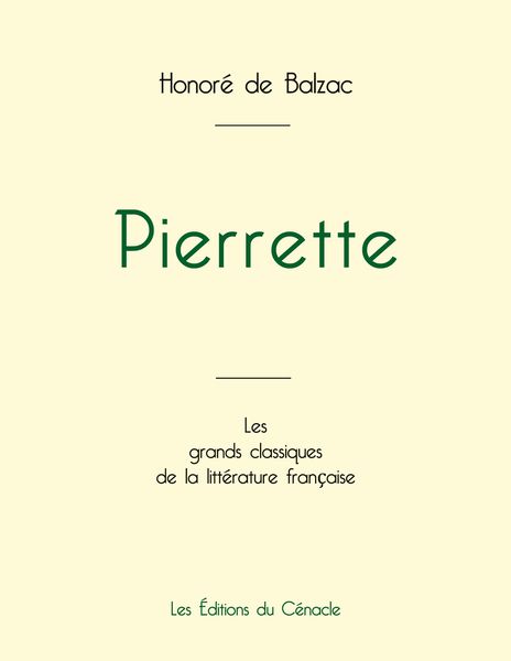 Produktbild: Pierrette de Balzac (&eacute;dition grand format)