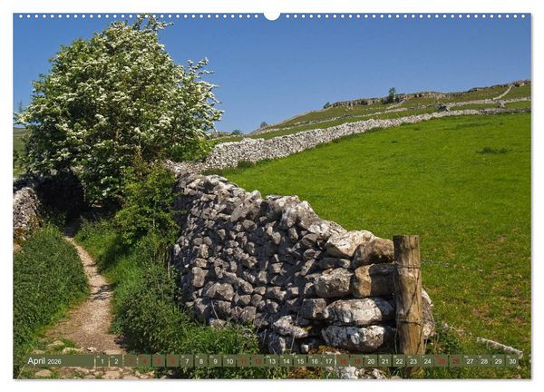 Produktbild: Yorkshire Dales, eine Landschaft zum Tr&auml;umen (hochwertiger Premium Wandkalender 2026 DIN A2 quer), Kunstdruck in Hochglanz