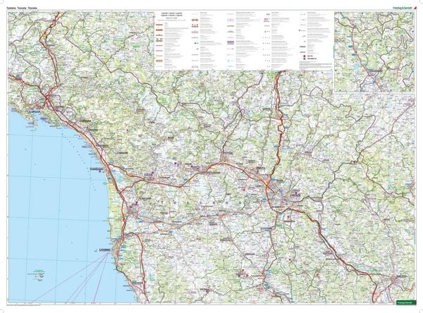 Produktbild: Freytag & berndt Stra&szlig;enkarte Toskana 1:150.000