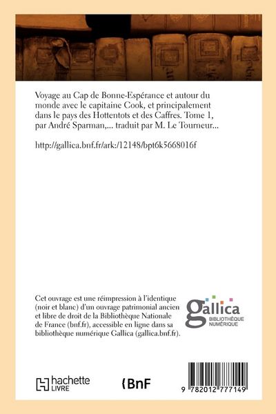 Produktbild: Voyage au Cap de Bonne-Esp&eacute;rance et autour du monde avec le capitaine Cook. T 1 (&Eacute;d.1787)