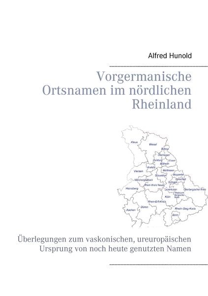 Produktbild: Vorgermanische Ortsnamen im n&ouml;rdlichen Rheinland