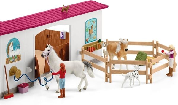 Produktbild: Schleich 42639 - Horse Club, Reithalle Peppertree, Pferdesport-Spielset