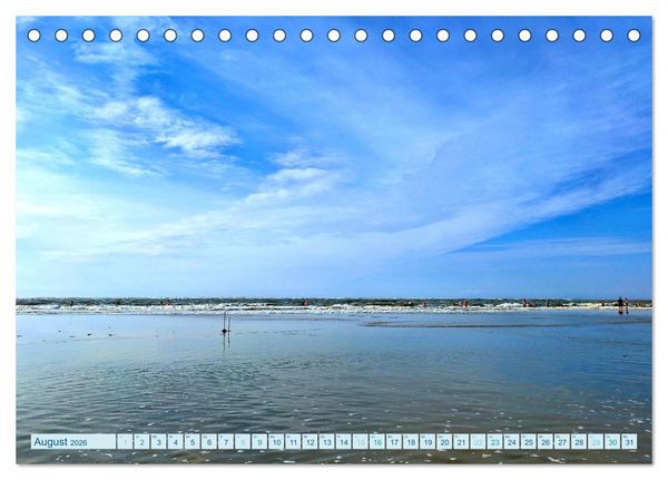 Produktbild: Beach Light Inspiration (Tischkalender 2026 DIN A5 quer), CALVENDO Monatskalender