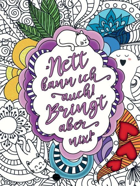 Produktbild: Malbuch f&uuml;r Frauen - Nett kann ich auch! Bringt aber nix!