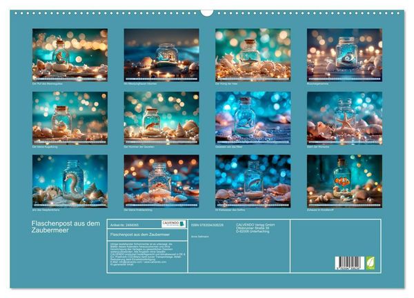 Produktbild: Flaschenpost aus dem Zaubermeer (Wandkalender 2027 DIN A2 quer), CALVENDO Monatskalender
