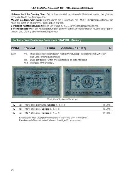 Produktbild: Die deutschen Banknoten ab 1871