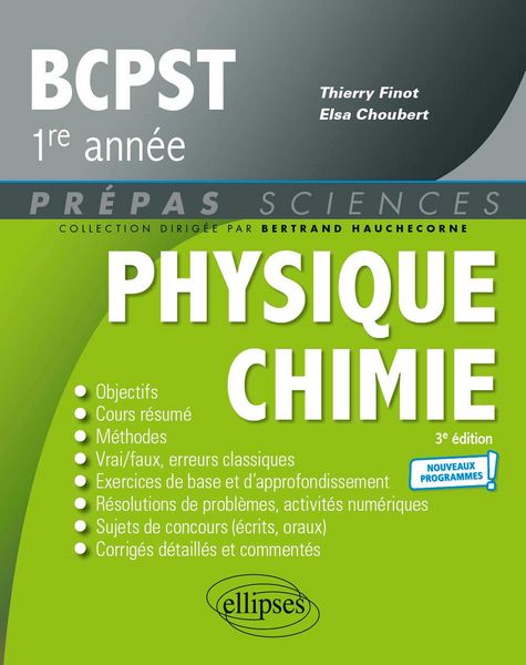 Produktbild: Physique-Chimie BCPST1 - Programme 2021