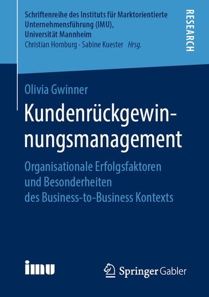 Produktbild: Kundenr&uuml;ckgewinnungsmanagement
