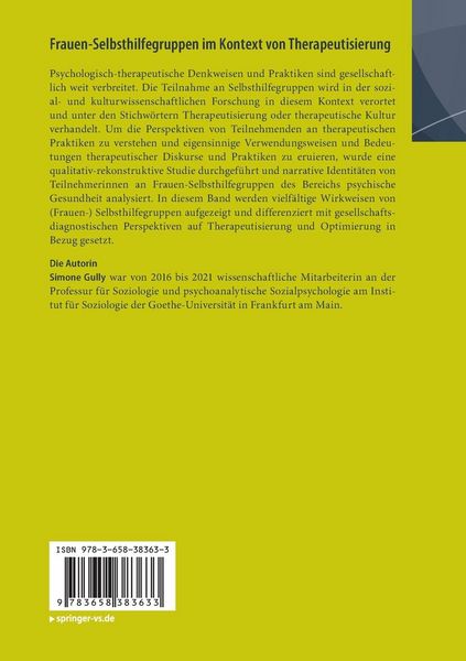 Produktbild: Frauen-Selbsthilfegruppen im Kontext von Therapeutisierung