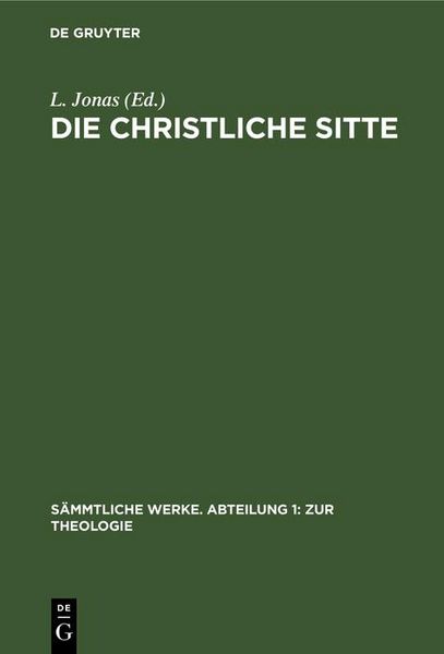 Produktbild: Die christliche Sitte