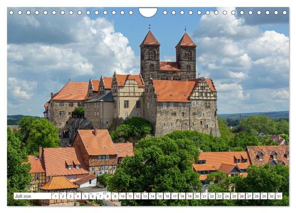 Produktbild: Burgen und Schl&ouml;sser - Zeugnisse vergangener Zeiten (Wandkalender 2026 DIN A4 quer), CALVENDO Monatskalender