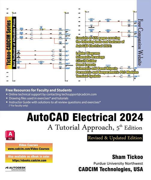 Produktbild: AutoCAD Electrical 2024: A Tutorial Approach, 5th Edition