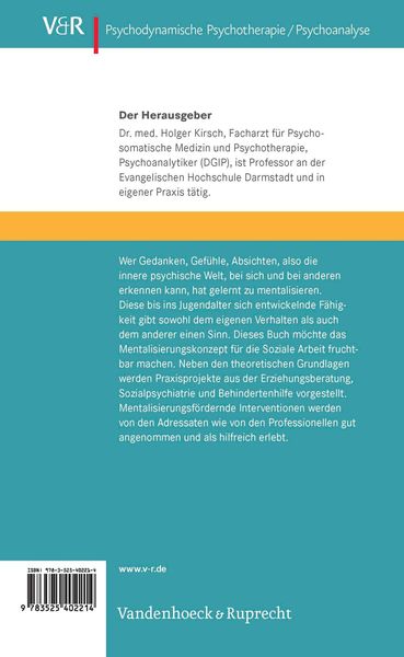 Produktbild: Das Mentalisierungskonzept in der Sozialen Arbeit