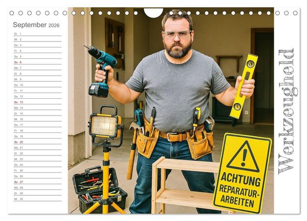 Produktbild: M&auml;nneralarm - Ein Jahr voller herrlicher M&auml;nnlichkeit (Wandkalender 2026 DIN A4 quer), CALVENDO Monatskalender