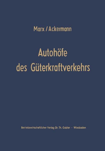 Produktbild: Autoh&ouml;fe des G&uuml;terkraftverkehrs