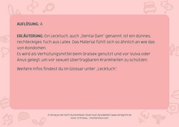 Produktbild: Das Sex-Quiz f&uuml;r Schule und Jugendarbeit