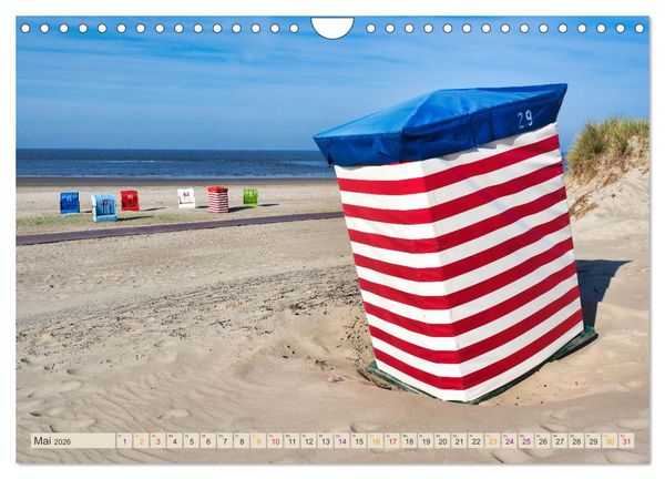 Produktbild: BORKUM Entdeckungen (Wandkalender 2026 DIN A4 quer), CALVENDO Monatskalender