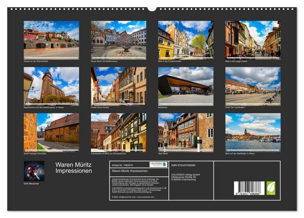 Produktbild: Waren M&uuml;ritz Impressionen (hochwertiger Premium Wandkalender 2026 DIN A2 quer), Kunstdruck in Hochglanz