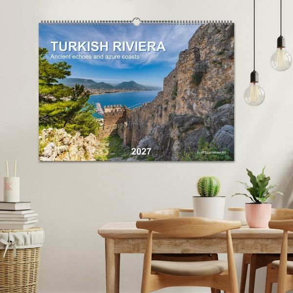 Produktbild: TURKISH RIVIERA Ancient echoes and azure coasts (Wall Calendar 2027 DIN A2 landscape), CALVENDO 12 Month Wall Calendar