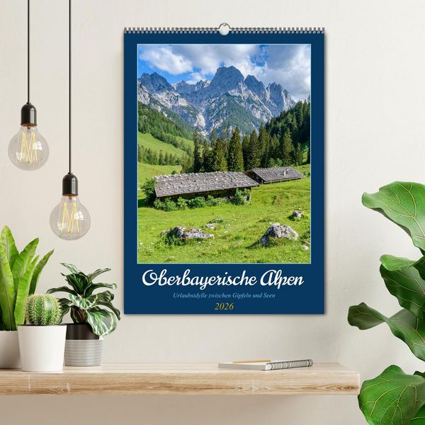 Produktbild: Oberbayerische Alpen (Wandkalender 2026 DIN A2 hoch), CALVENDO Monatskalender
