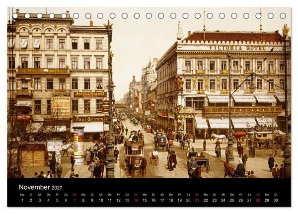 Produktbild: Berlin um 1900 (Tischkalender 2027 DIN A5 quer), CALVENDO Monatskalender