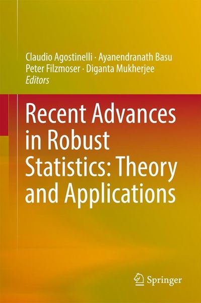 Produktbild: Recent Advances in Robust Statistics: Theory and Applications