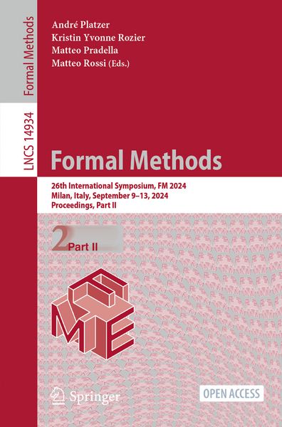 Produktbild: Formal Methods