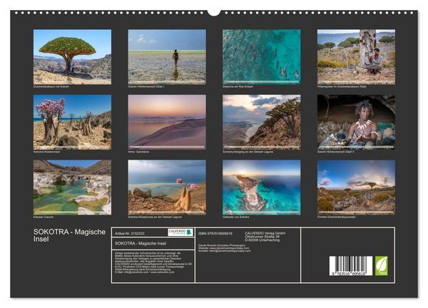 Produktbild: SOKOTRA - Magische Insel (hochwertiger Premium Wandkalender 2026 DIN A2 quer), Kunstdruck in Hochglanz