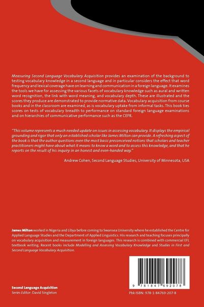 Produktbild: Measuring Second Language Vocabulary Acquisition