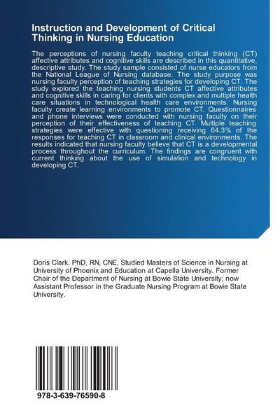 Produktbild: Instruction and Development of Critical Thinking in Nursing Education