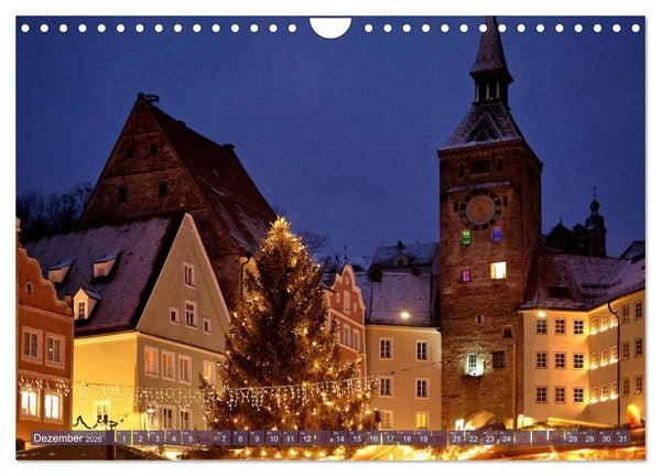 Produktbild: Landsberg am Lech - Die liebenswerte und romantische Stadt am Fluss (Wandkalender 2026 DIN A4 quer), CALVENDO Monatskalender
