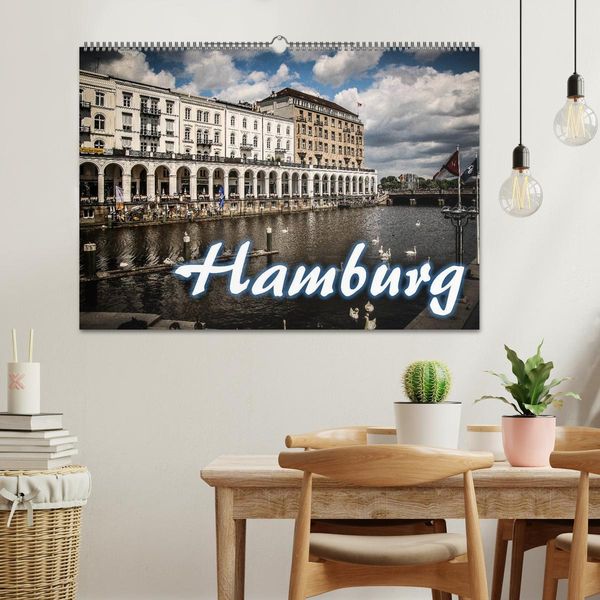Produktbild: Hamburg (Wandkalender 2026 DIN A2 quer), CALVENDO Monatskalender