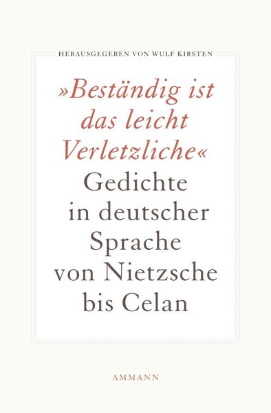 Beständig ist das leicht Verletzliche, Gebundene Ausgabe von , S. Fischer Verlag, 978-3-10-092120-8