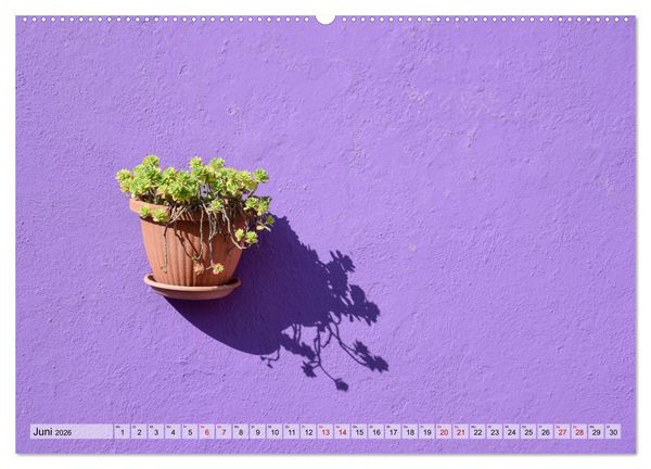 Produktbild: Minimal Burano (hochwertiger Premium Wandkalender 2026 DIN A2 quer), Kunstdruck in Hochglanz