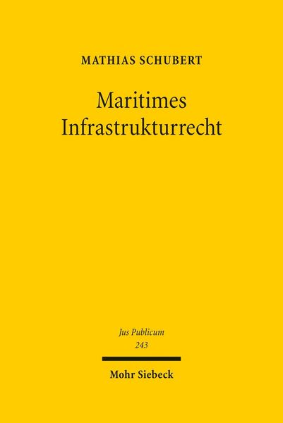 Produktbild: Maritimes Infrastrukturrecht