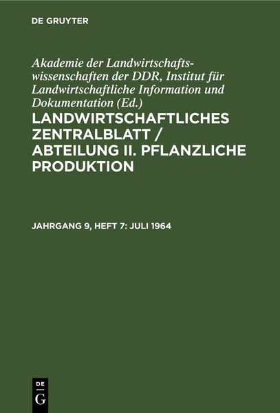 Produktbild: Juli 1964